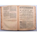 Arnoldi Vinni JC. In Quartor Libros Institutionum Imperalium - Lugduni 1767
