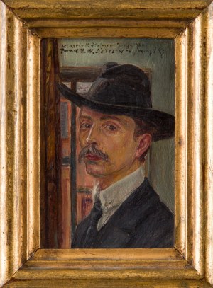 Wlastimil HOFMAN (1881-1970), Autoportret w kapeluszu, 1920