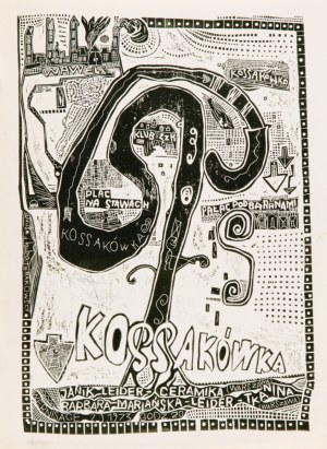 Janusz TERAKOWSKI (1933 - 2002), Zestaw dwóch prac: 1. Kossakówka [plakat wystawy], 1973 2. Sum ergo cogito, ok. 1973
