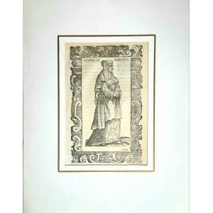 Cesare Vecellio (1530-1601), De gli habiti antichi et moderni di diverse parti del mondo - Donna di Barutti (1598)