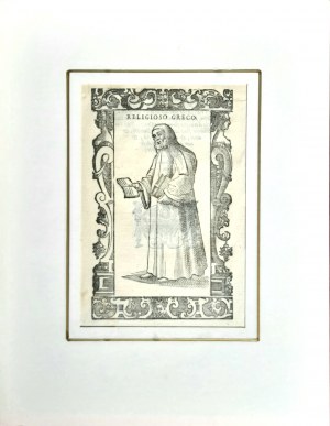 Cesare Vecellio (1530-1601), De gli habiti antichi et moderni di diverse parti del mondo - Religioso Greco (1598)