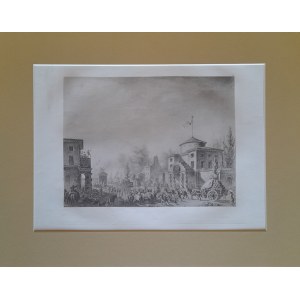 Grafik francuski, Heliograwiura - Rewolucja francuska - Zamieszki uliczne (koniec XIX wieku)