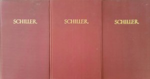 SCHILLER Fryderyk - Dzieła wybrane (3 tomy) WYDANIE PIERWSZE (1955)