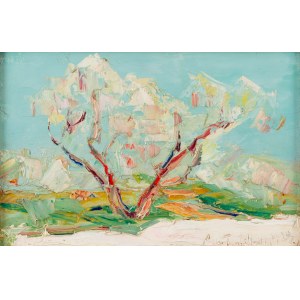 Włodzimierz Terlikowski (1873 Poraj k. Łodzi - 1951 Paryż), Wiosenny krajobraz, 1928