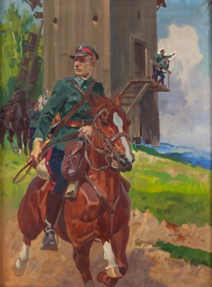 Stanisław Studencki (1900 Nowy Sącz - 1944 Iwonicz ?), Patrol, 1938