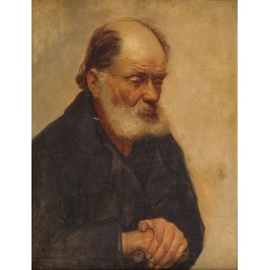 Piotr Hipolit Krasnodębski (1876 Borszyn k. Łęczycy - 1928 Milanówek), Portret starca, 1901