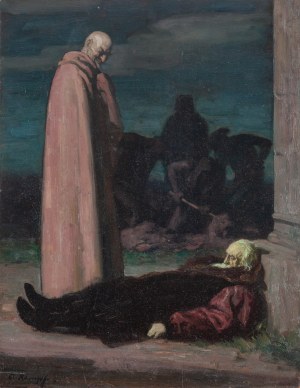 Arthur Kampf (1864 - 1950), Scena z Fausta, początek XX w.