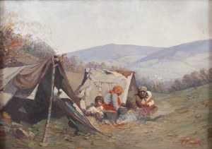 Franciszek Mrazek (1876 Czeskie Budziejowice - 1933 Spisske Bele), Obóz cygański