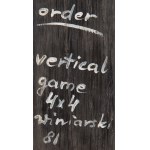 Ryszard Winiarski (1936 Lwów - 2006 Warszawa), Order vertical game 4 x 4 B, 1981