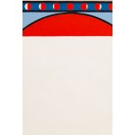 Georg Johann Tribowski (1935 - 2002), Biały kwadrat w czerwonym kole, 1995