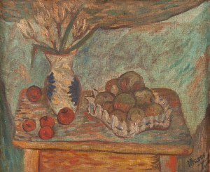 Józef Marek (1922 Bielsko-Biała - 2020 ), Martwa natura z jabłkami