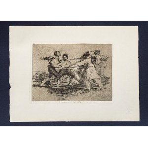 Francisco de Goya, Francisco de Goya. Desastres de la Guerra 2. Con razon ó sin ella z teki ''Desastres de la guerra de Francisco de Goya'', 1863/2008