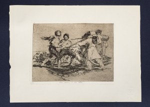 Francisco de Goya, Francisco de Goya. Desastres de la Guerra 2. Con razon ó sin ella z teki ''Desastres de la guerra de Francisco de Goya'', 1863/2008