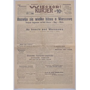 Dobry Wieczór Kurier Czerwony 12 IX 1939 - bitwa o Warszawę