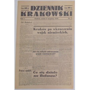 Dziennik Krakowski - 8-13 września 1939 [całka wyd.]