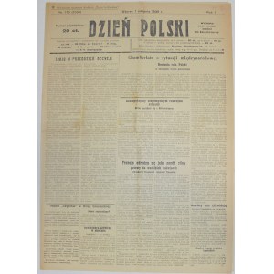 Dzień Polski (Kowno), 1 Sierpnia 1939 - Chamberlain o Polsce