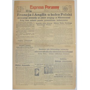 Express Poranny 4 IX 39 - Anglia i Francja z Polską