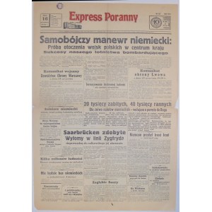 Express Poranny 16 IX 39 - samobójczy manewr niemiecki