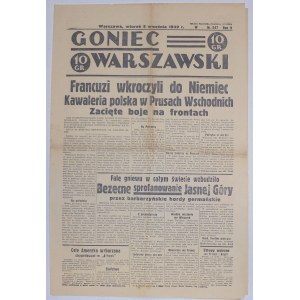 Goniec Warszawski 5 IX 1939 - Francja wkracza do Niemiec