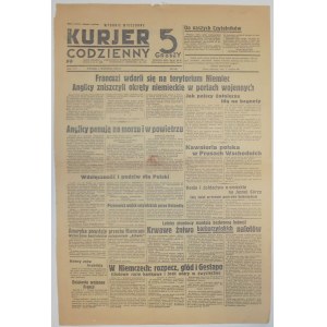 Kurjer Codzienny, wyd.wiecz. 5 września 1939 - Francja atakuje