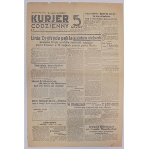 Kurjer Codzienny, wyd.wiecz. 6 września 1939 - Francja atakuje