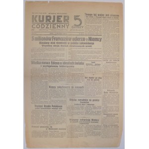 Kurjer Codzienny, wyd.wiecz. 13.09.1939 - nalot na Lwów