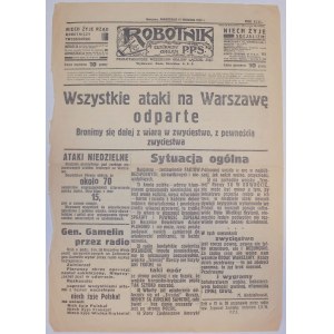 Robotnik - 11 września 1939 - odparcie ataków na Warszawę