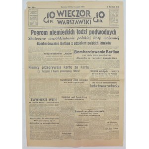 Wieczór Warszawski, 17 września 1939, nalot na Berlin