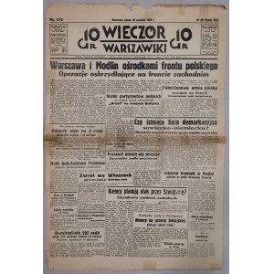 Wieczór Warszawski, 23 września 1939, Warszawa i Modlin się bronią
