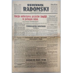 Dziennik Radomski, nr 163/1940 - niem. komunikaty wojenne z 09.1939