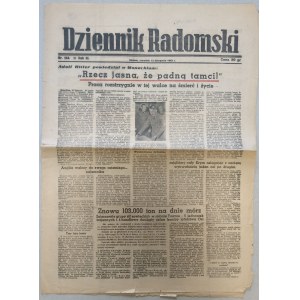 Dziennik Radomski, R.1942 nr 264 mowa Hitlera