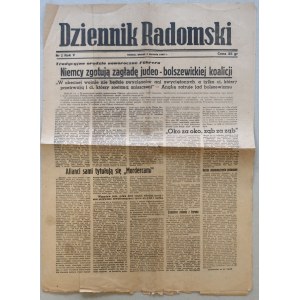 Dziennik Radomski, R.1944 nr 2 - orędzie Hitlera