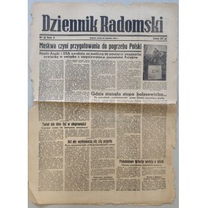 Dziennik Radomski, R.1944 nr 20 - plany ZSRR dot. Polski