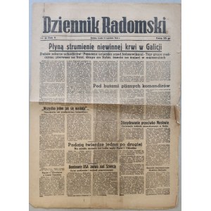 Dziennik Radomski, nr 84/1944 - mordy w Galicji