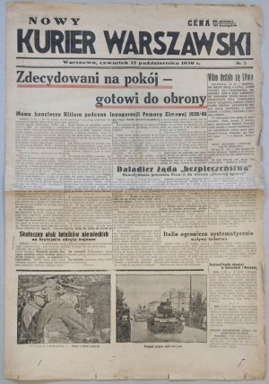 Nowy Kurier Warszawski. R.1939 nr 2 - mowa Hitlera