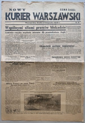Nowy Kurier Warszawski. R.1939 nr 19 - z ZSRR przeciw blokadzie