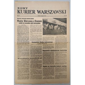 Nowy Kurier Warszawski. 181/1944 z 5.08 o puczu Stauffenberga