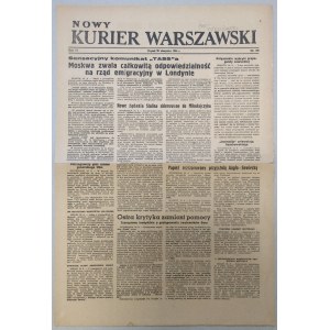 Nowy Kurier Warszawski. 198/1944 z 25.08 /Powstanie Warszawskie/
