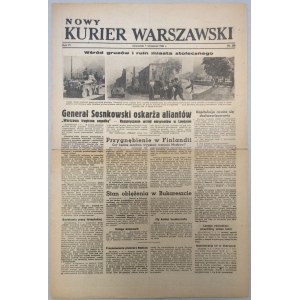 Nowy Kurier Warszawski 1944 nr 209 z 7.09 /Powstanie Warszawskie/