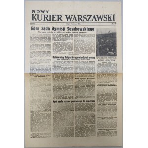 Nowy Kurier Warszawski 1944 nr 210 z 8.09 /gen. Sosnkowski, Powstanie Warszawskie/