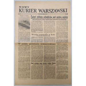 Nowy Kurier Warszawski 1944 nr 220 z 20.09 /Powstanie Warszawskie, Pruszków/