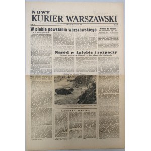 Nowy Kurier Warszawski 1944 nr 225 z 26.09 /Powstanie Warszawskie/