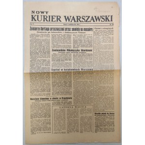 Nowy Kurier Warszawski 1944 nr 232 z 4.10 /Powstanie Warszawskie, Wola, Pruszków/
