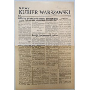 Nowy Kurier Warszawski 1944 nr 233 z 5.10 /Powstanie Warszawskie, Żoliborz/