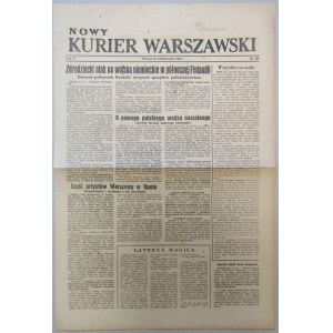 Nowy Kurier Warszawski 1944 nr 237 z 10.10 /Powstanie Warszawskie, Pruszków/