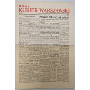 Nowy Kurier Warszawski 1944 nr 278 z 26.11 /rezygnacja premiera Mikołajczyka/