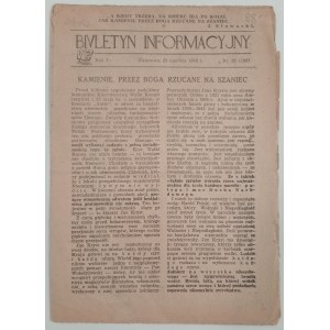 Biuletyn Informacyjny 1943 nr 25 - Adria-zamach /SZP, ZWZ, AK/