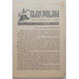 Głos Polski. R.1943 nr 21 /Grupa „Pobudka” ONR, AK/