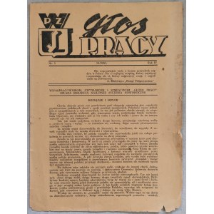 Głos Pracy. R.1943 nr 1 - Zamojszczyzna /Polski Związek Wolności/