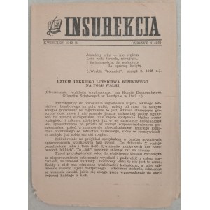 Insurekcja. R.1943 nr 4 / Związek Walki Zbrojnej, AK/